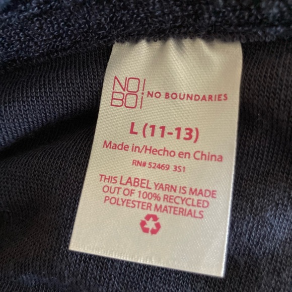 No Boundaries Zip Front Hoodie Dress - Large - Picture 7 of 10